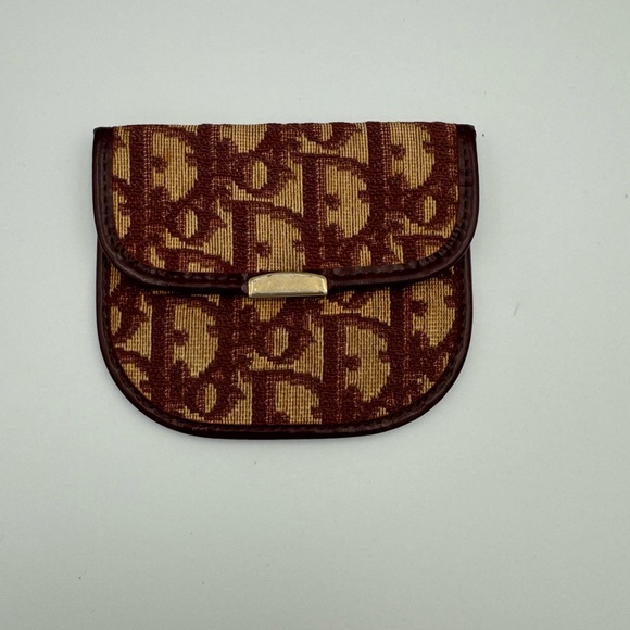 Authentic Dior Oblique Coin Wallet Rare Vintage - Picture 1 of 7